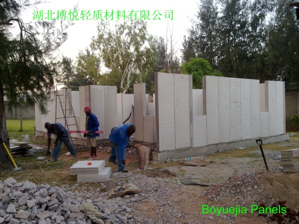 莫桑比克輕質(zhì)隔墻板樣品房